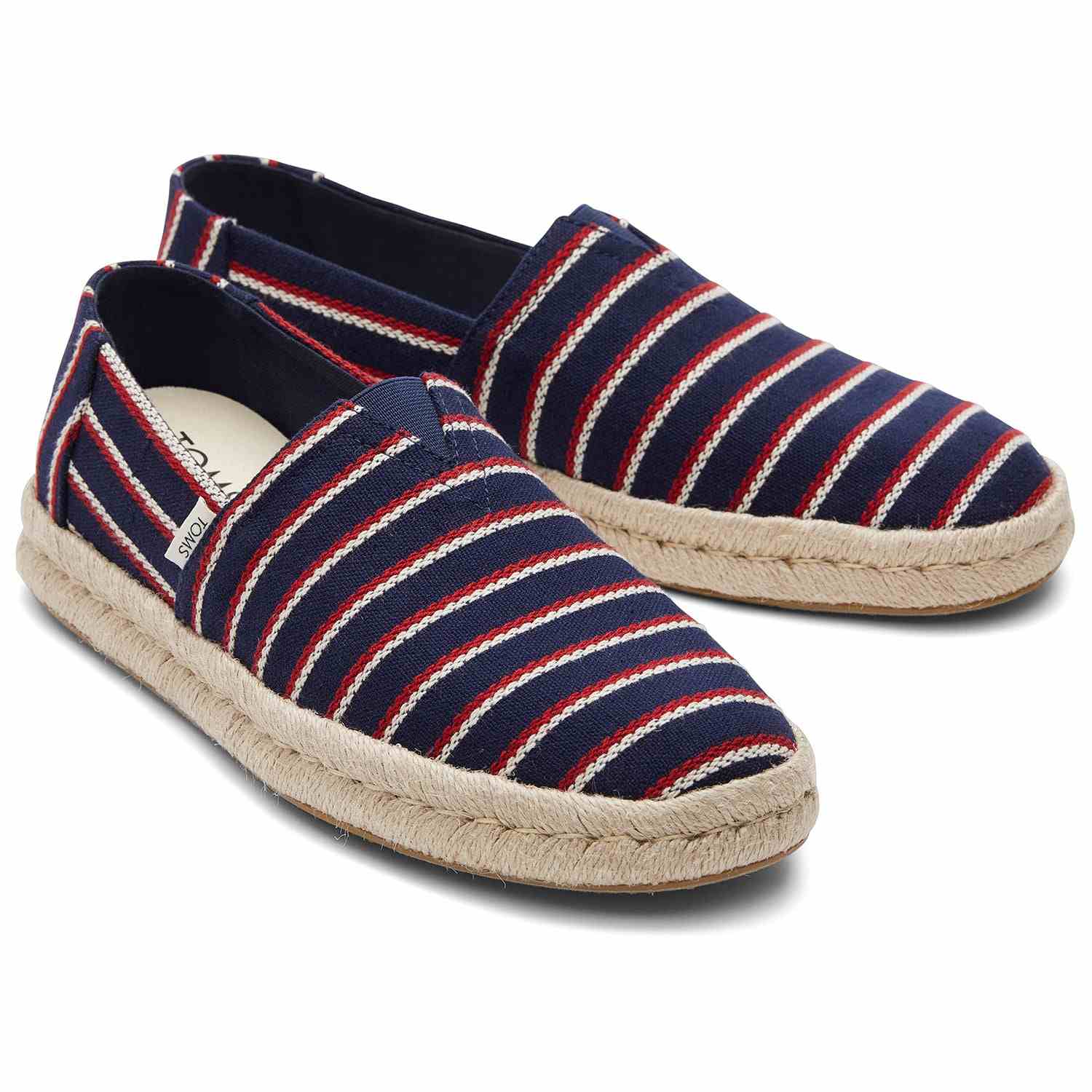 Men's Striped Jute Wrap Espadrilles
