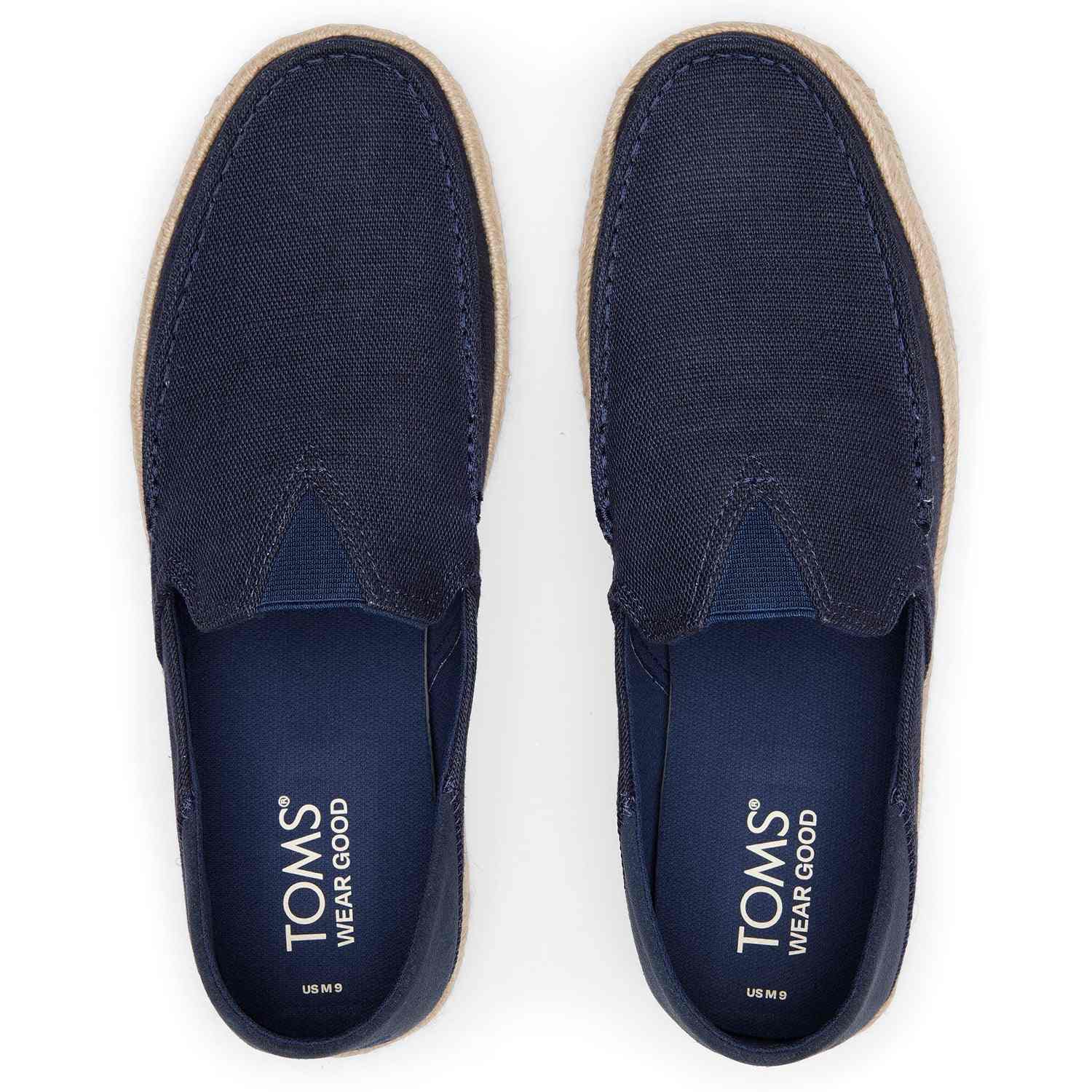 Men's Alonso Loafers Navy Suede Espadrilles