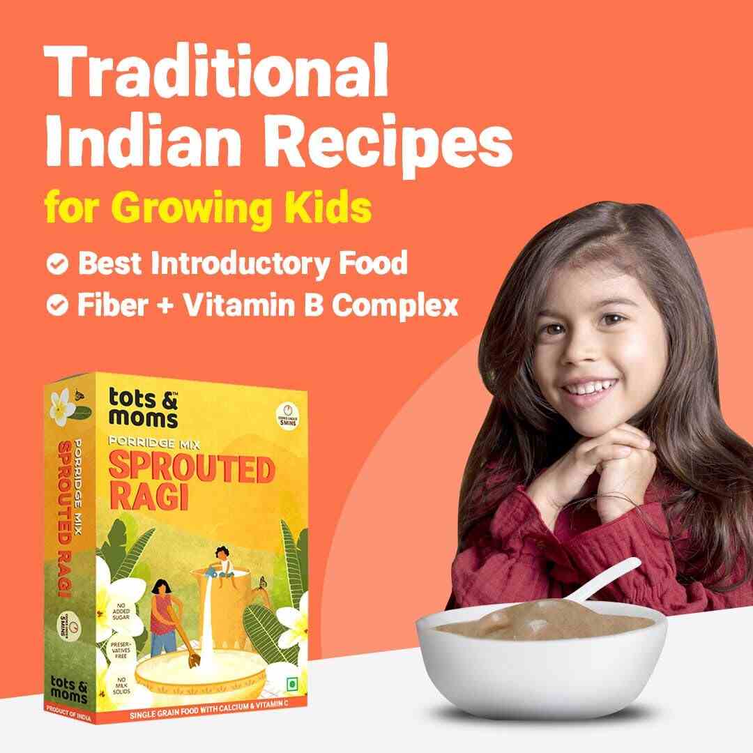 Tots & Moms | Sprouted Ragi Powder | 200G