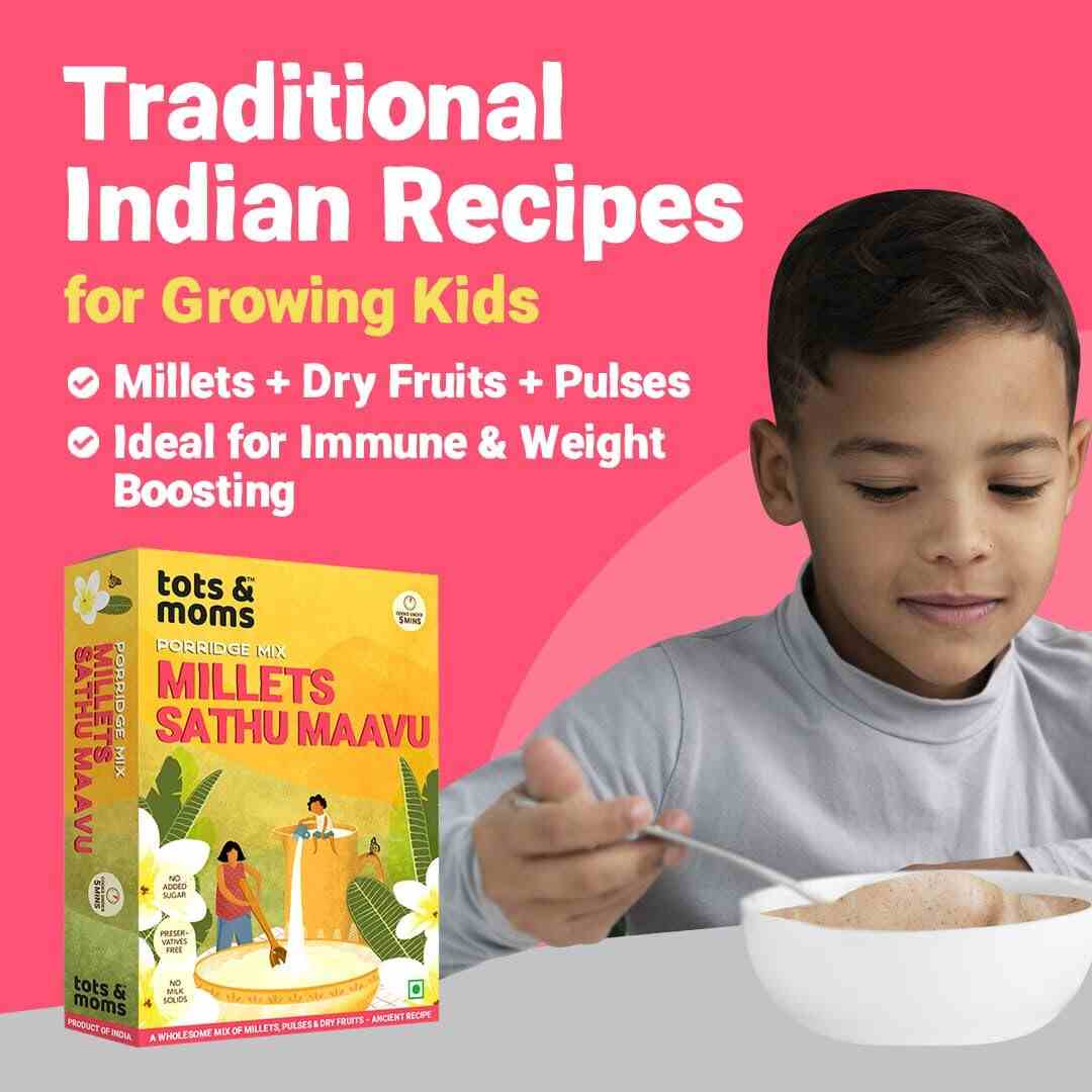 Tots & Moms | Multigrain Millet Cereal | Millet Sathu Maavu | 200G