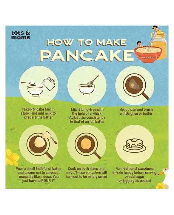 Tots & Moms | No Sugar No Maida Pancake Mix | Choco Almond | 250G