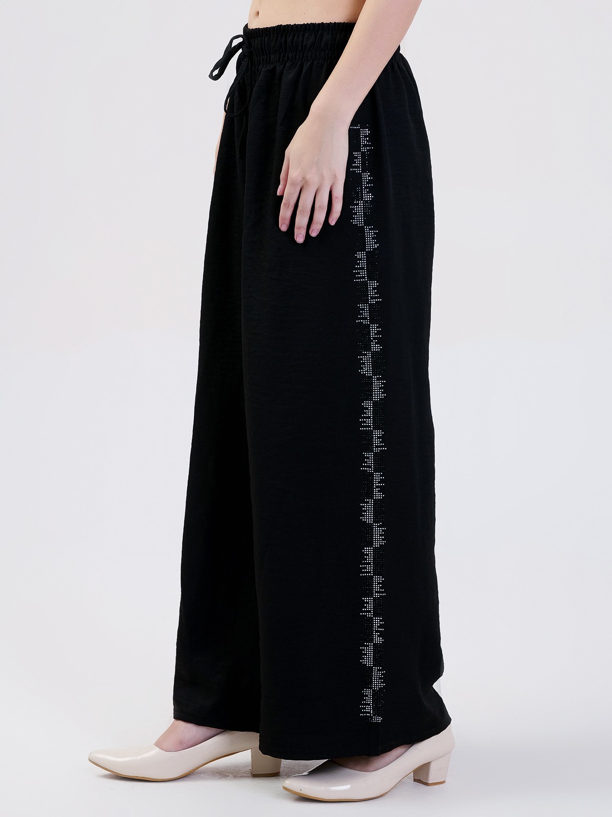 ALBION SMART LADIES BLACK HAREM PANT