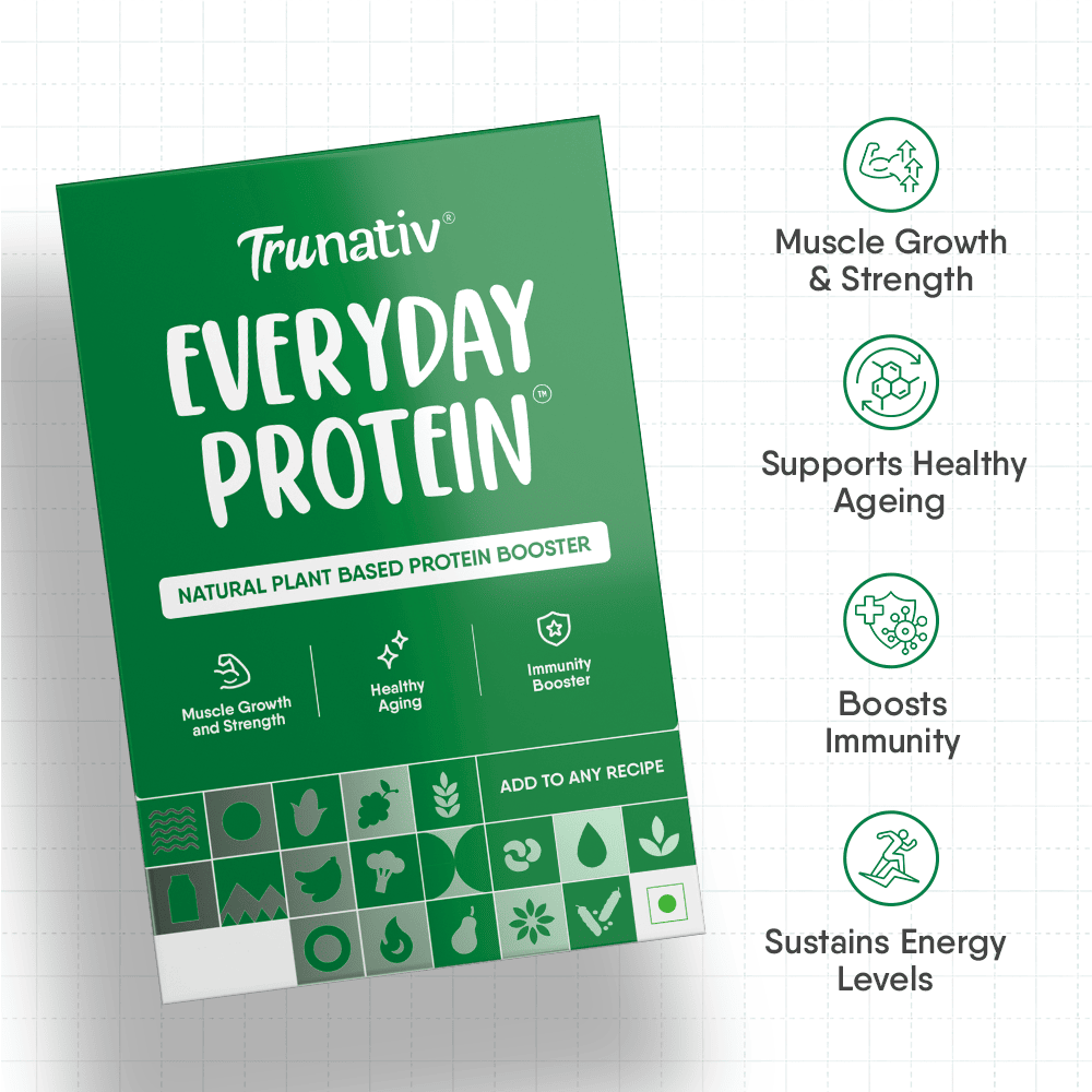 Trunativ | Cookable Vegan Plant Protein Isolate | Muscle Growth & Immunity Booster | Unflavoured 900g | Pack of 1