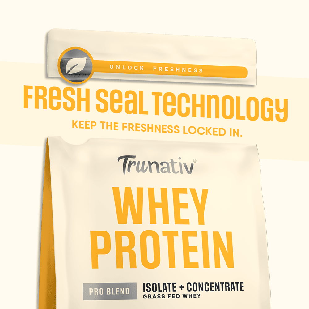 Trunativ | Whey Protein Isolate & Concentrate Pro Blend | 26g Protein & 6g BCAA Per Scoop | Mango 907g | 2lbs