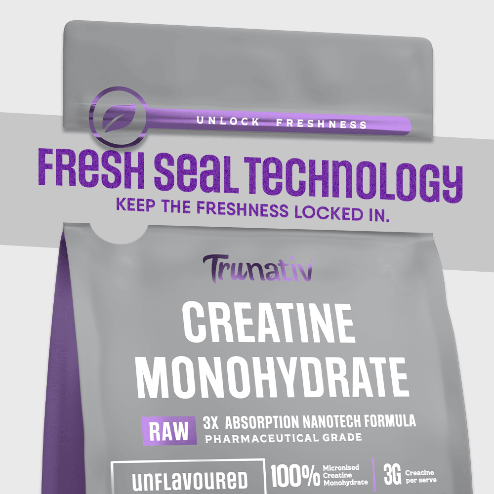 Trunativ | Pure Micronised Creatine Powder | Creatine Monohydrate Supplement for Strength | Gut-Friendly | 33 Servings | 100g