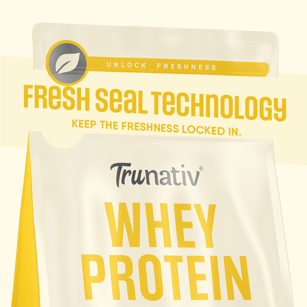 Trunativ | Whey Protein Isolate & Concentrate Pro Blend | 26g Protein & 6g BCAA Per Scoop | Banana 907g | 2lbs