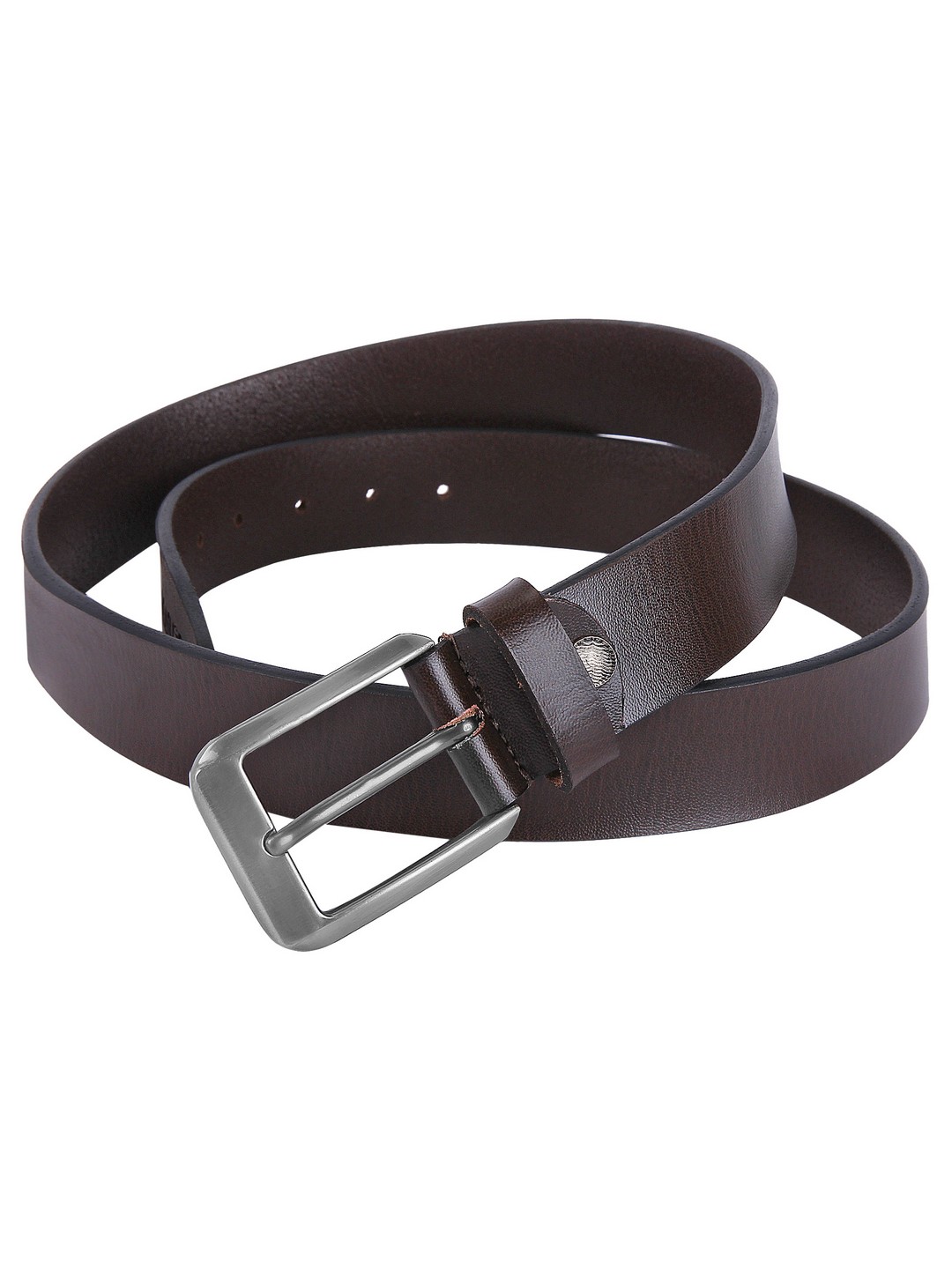 Creature Plain Solid Formal/Casual Brown Genuine Leather Belts For Men