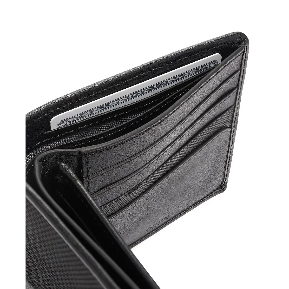 Global Center Flip Billfold Black Color