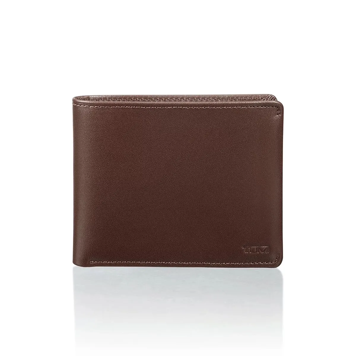 Global Double Billfold Dark Brown Smooth