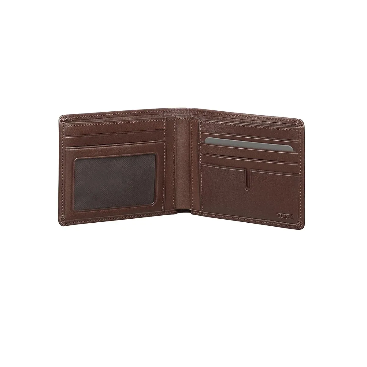 Global Double Billfold Dark Brown Smooth
