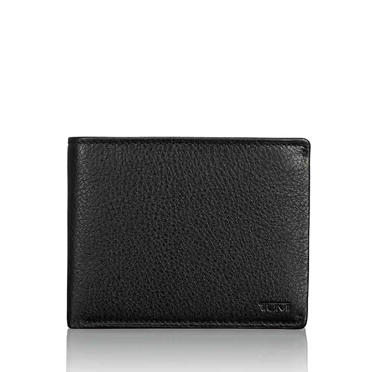 Global Wallet With Coin Pocket Black Smooth