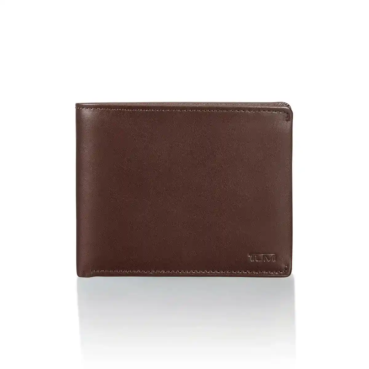 Global Wallet With Coin Pocket Dark Brown Smooth