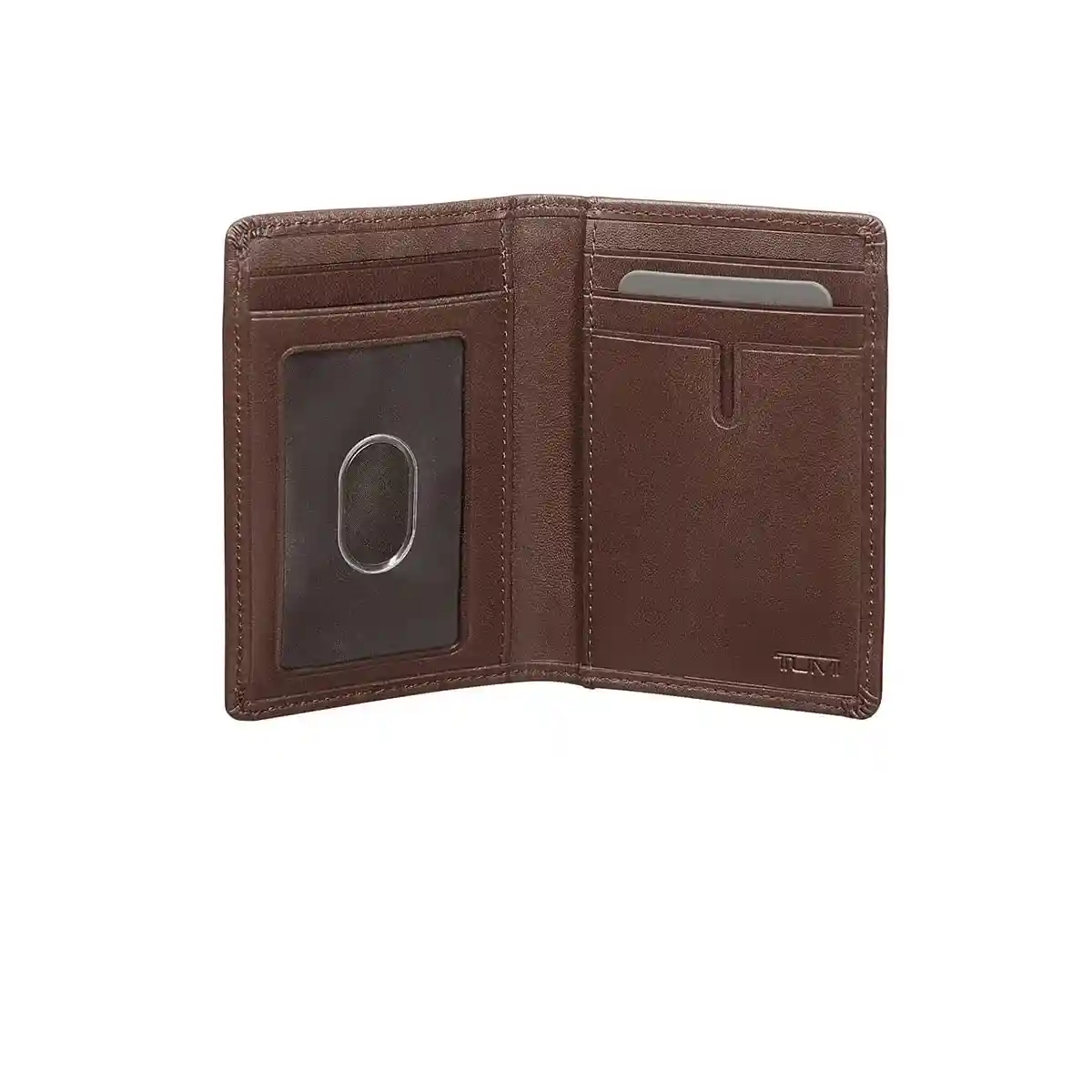 Multi Window Card Case Dark Brown Smooth