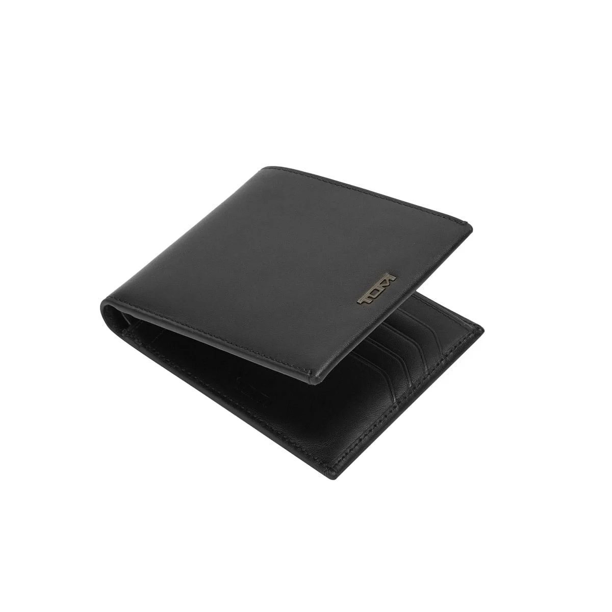 Global Double Billfold Black Smooth