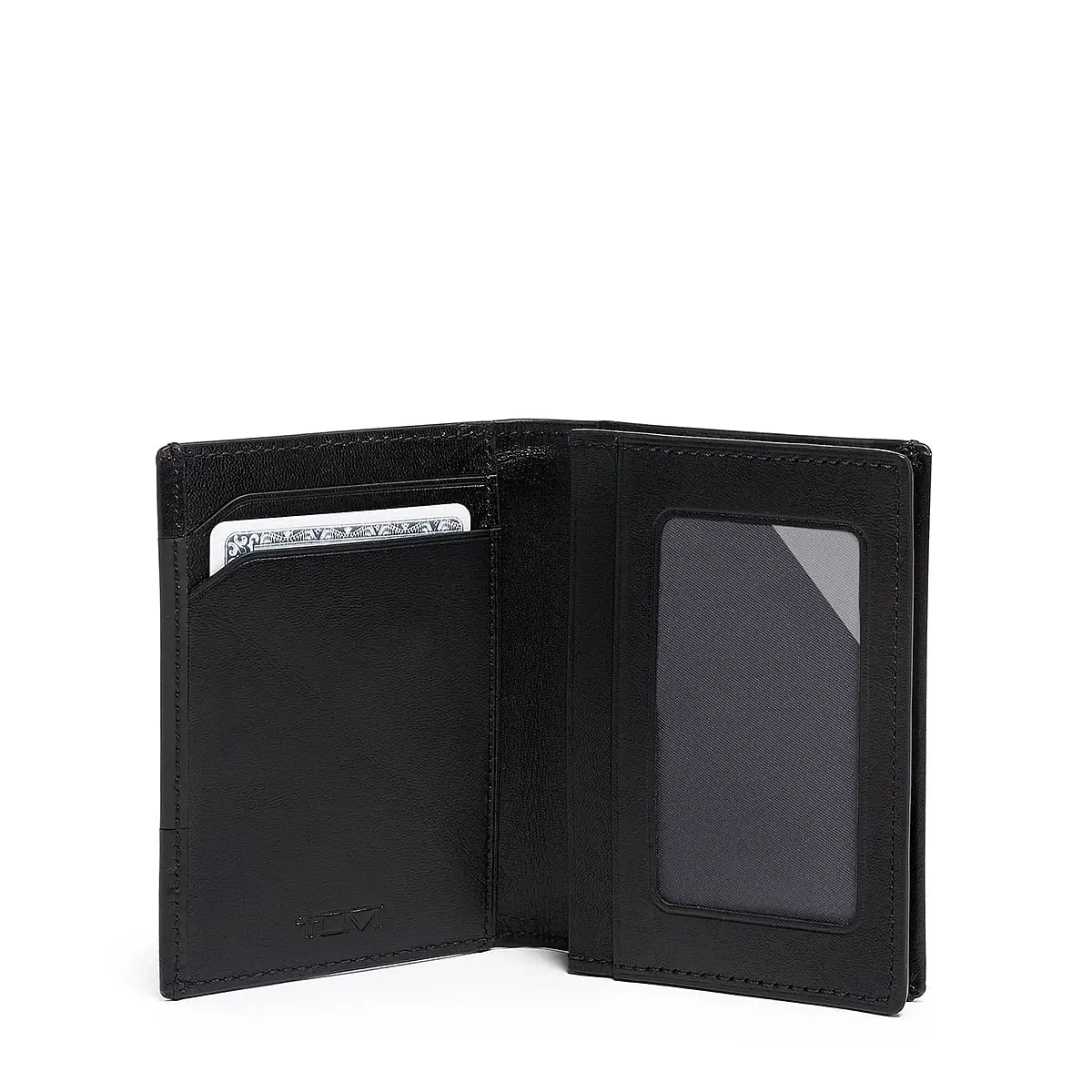 Gusseted Card Case Black/Bright Lime