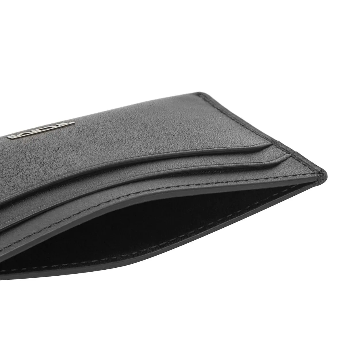 Slim Card Case Black Smooth