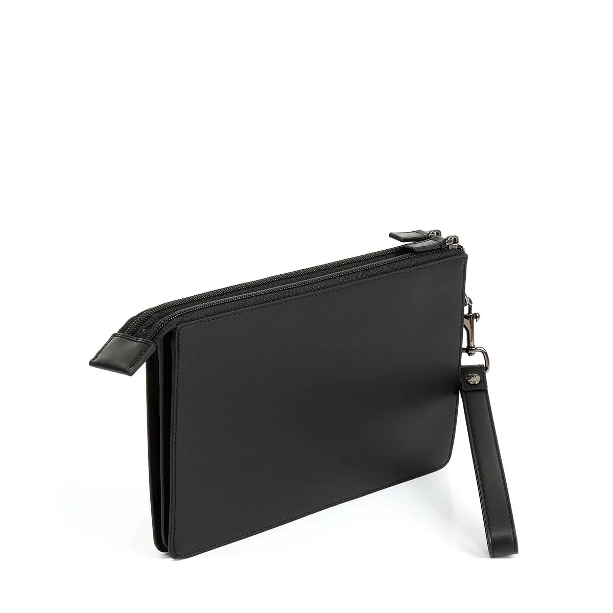 Double Zip Clutch