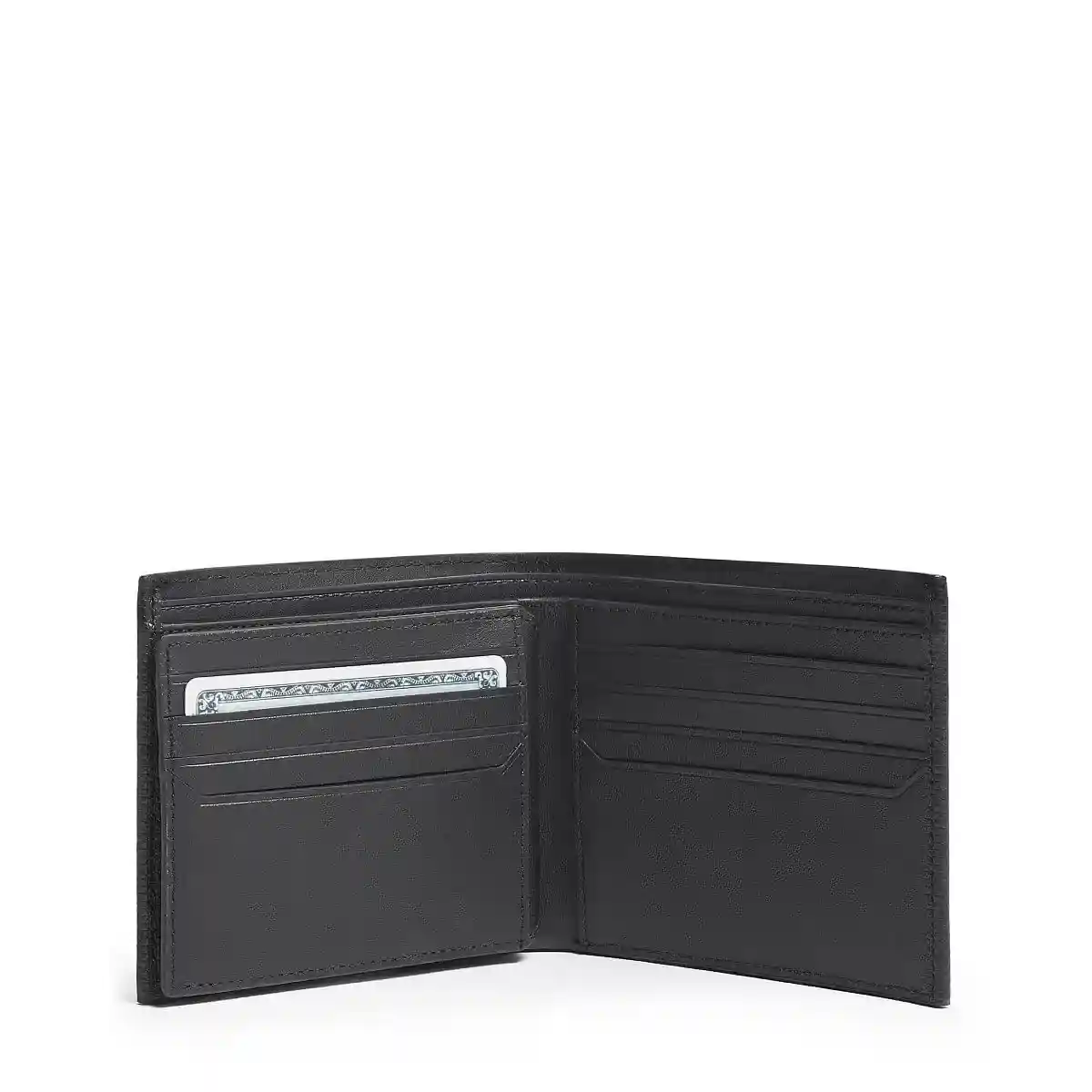 Global Center Flip Passcase Billfold Black Color