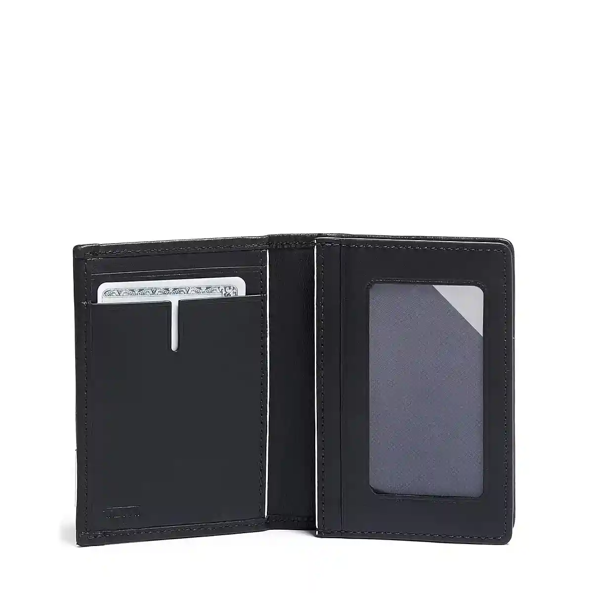 Gusseted Card Case Black Chrome
