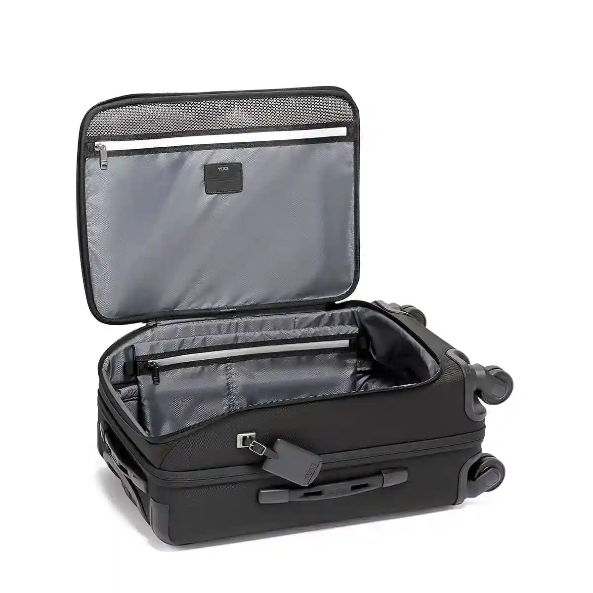International Front Lid 4 Wheeled Carry-On Blck/White