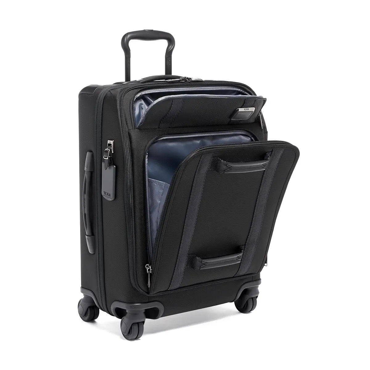 Continental Front Lid 4 Wheeled Carry-On Black