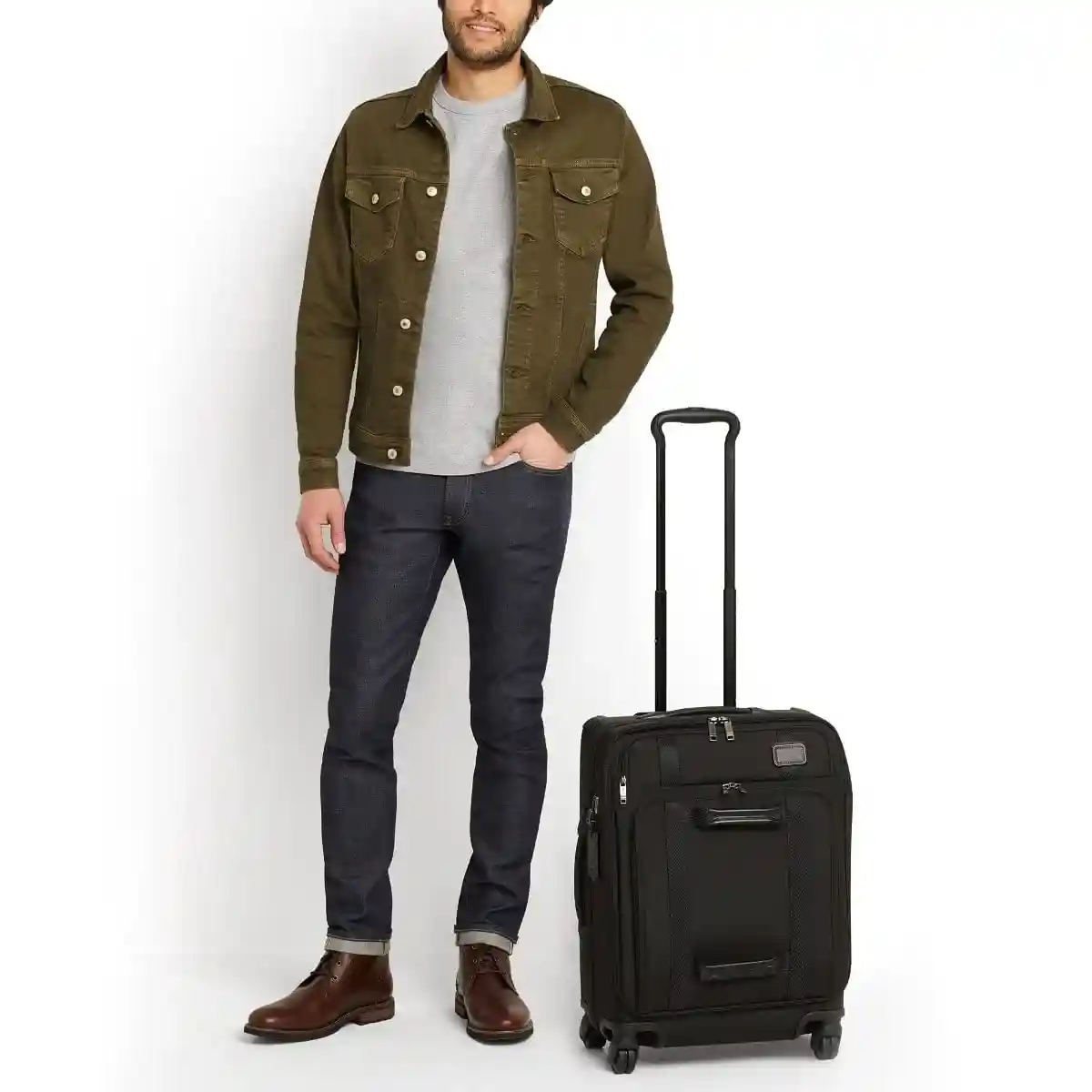 Continental Front Lid 4 Wheeled Carry-On Navy