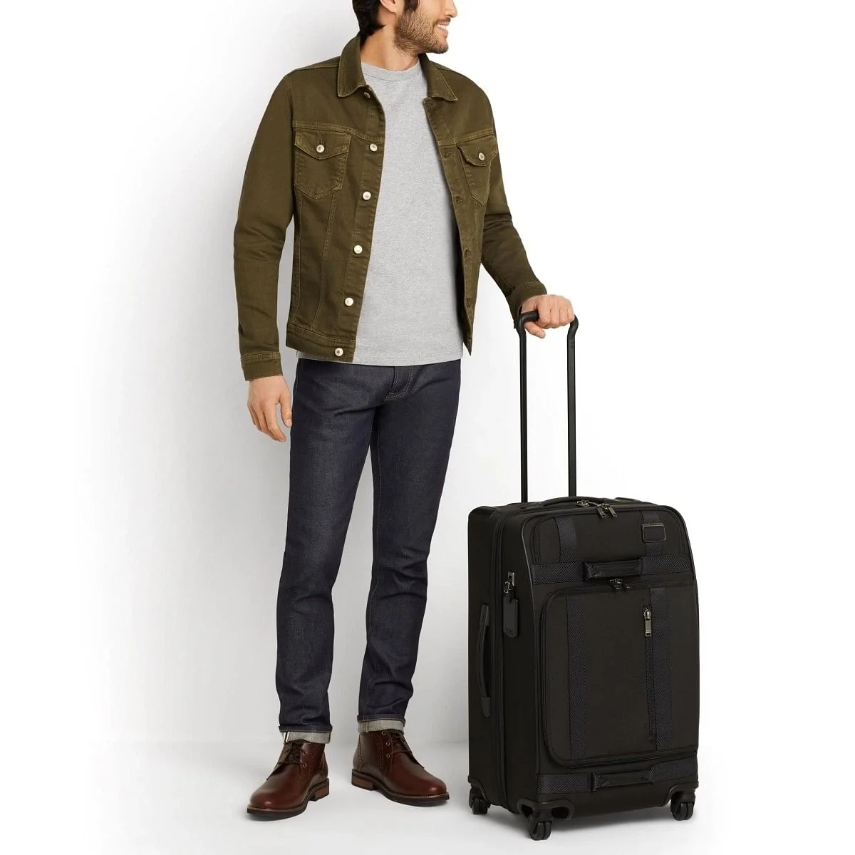 Short Trip Expandable 4 Wheeled Packing Case Black