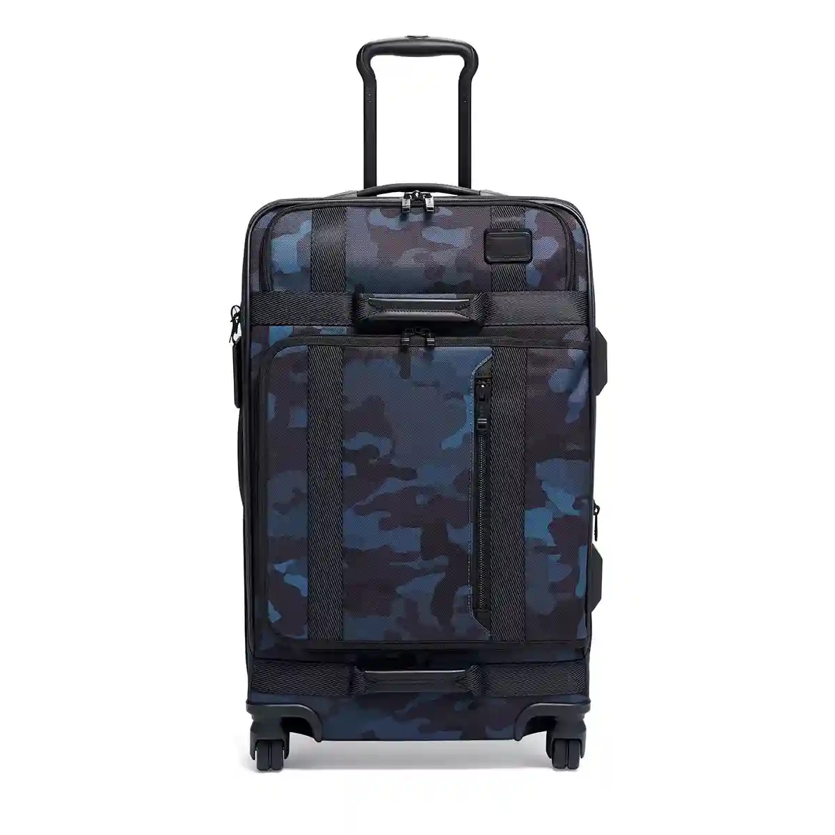 Short Trip Expandable 4 Wheeled Packing Case Checked Luggage Navy Camouflage