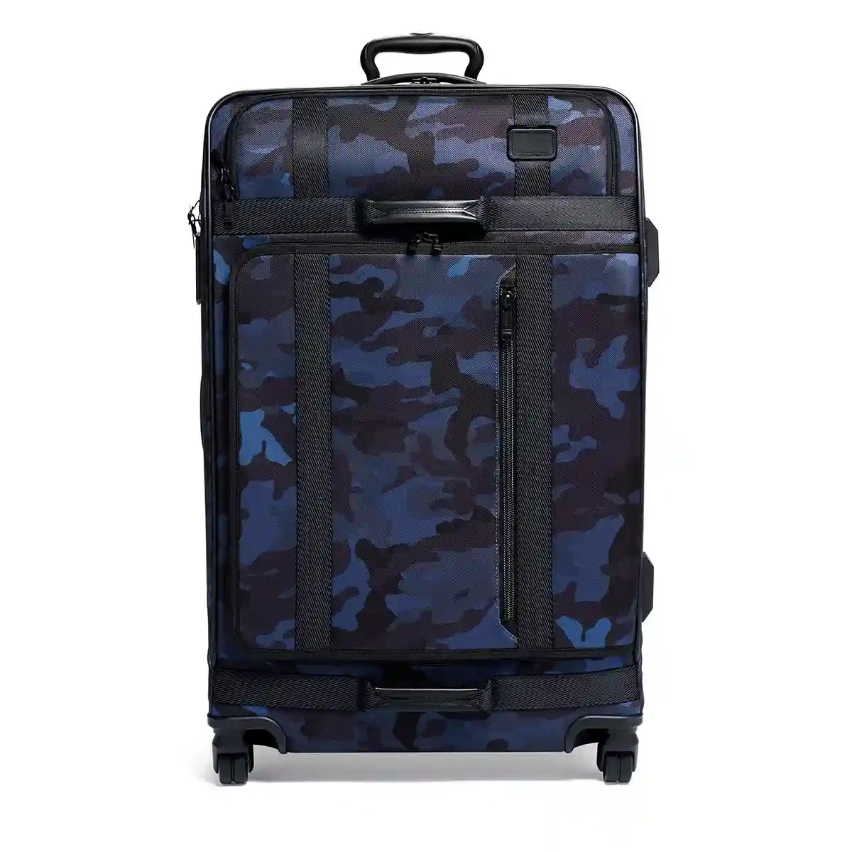 Extended Trip Expandable 4 Wheeled Packing Case Checked Luggage Navy Camouflage