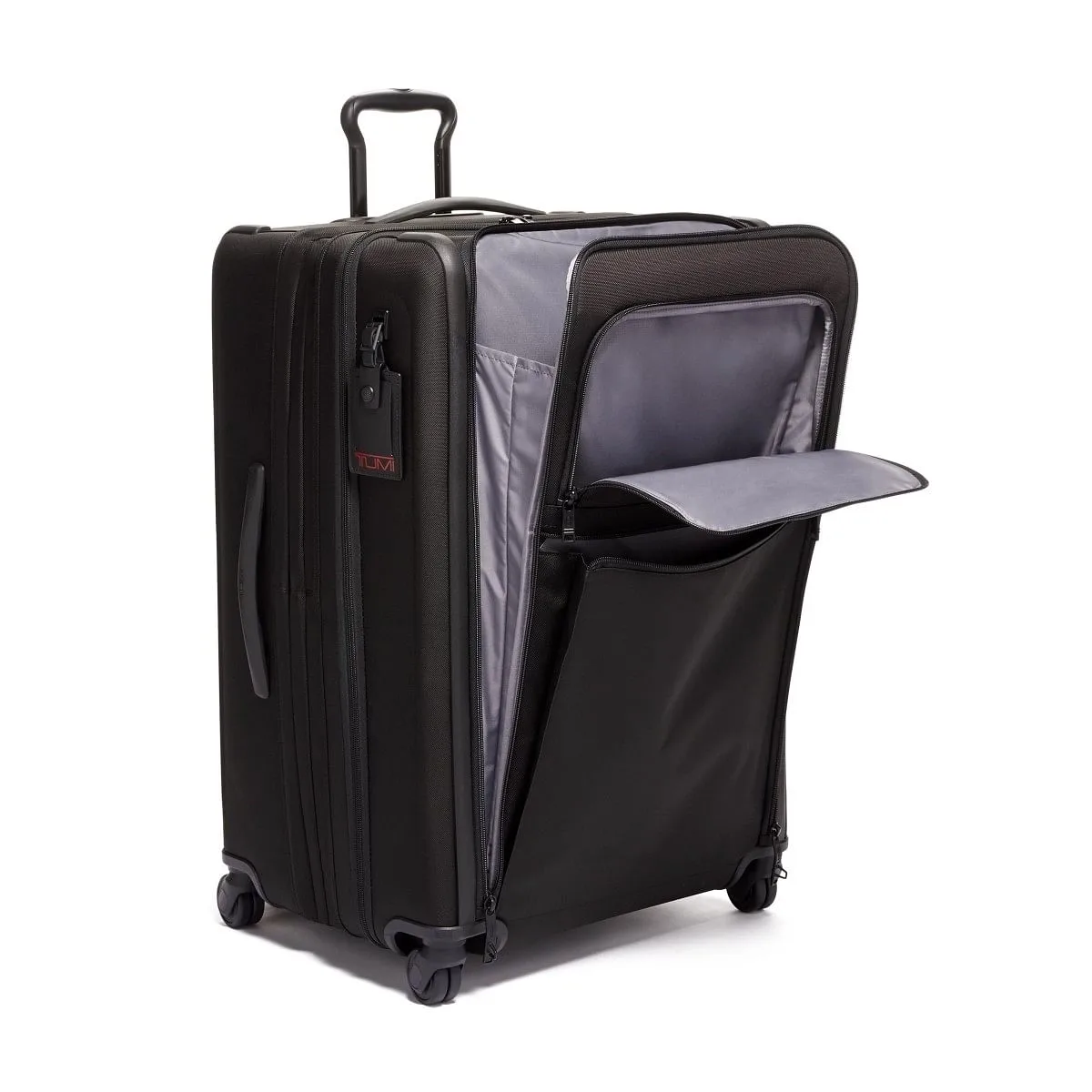 Medium Trip Expandable 4 Wheeled Packing Case Checked Luggage Black