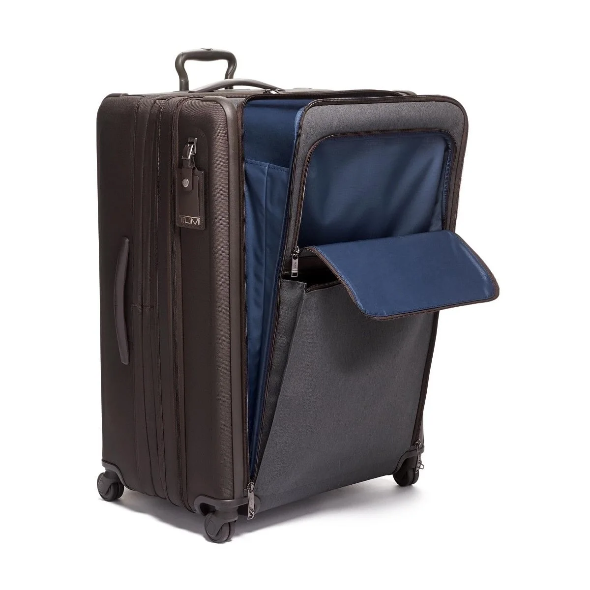 Extended Trip Expandable 4 Wheeled Packing Case Checked Luggage Anthracite