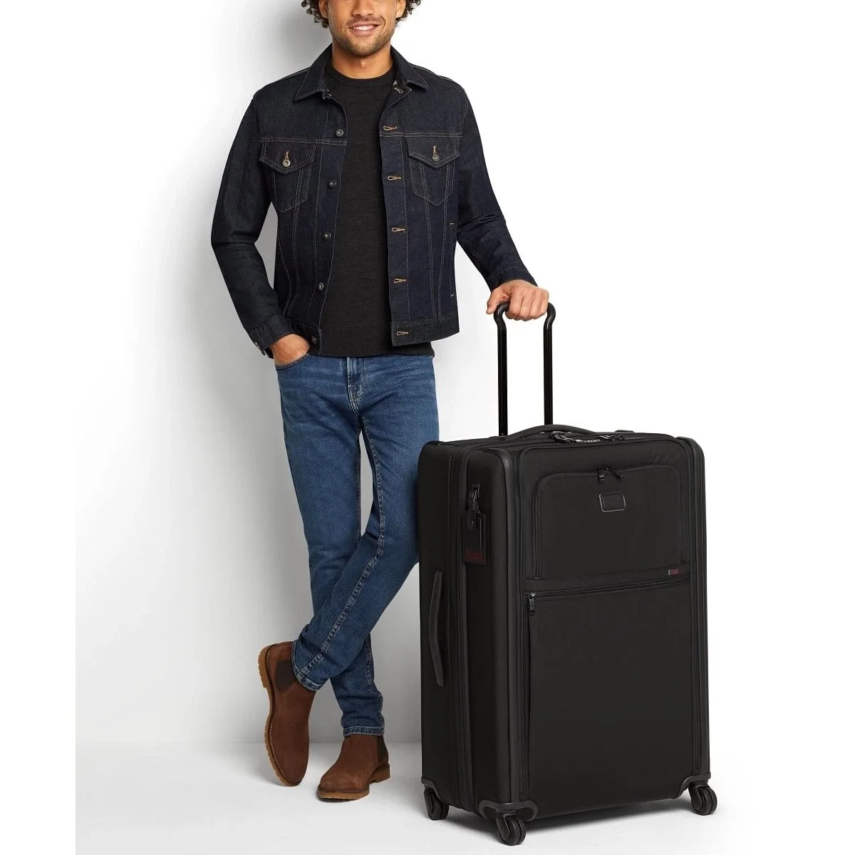 Extended Trip Expandable 4 Wheeled Packing Case Checked Luggage Anthracite