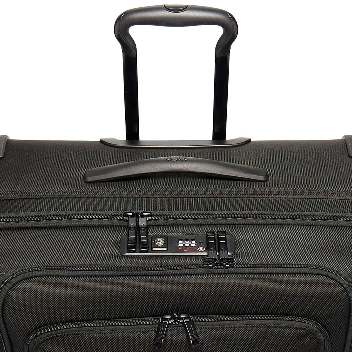 Extended Trip Expandable 4 Wheeled Packing Case Checked Luggage Black
