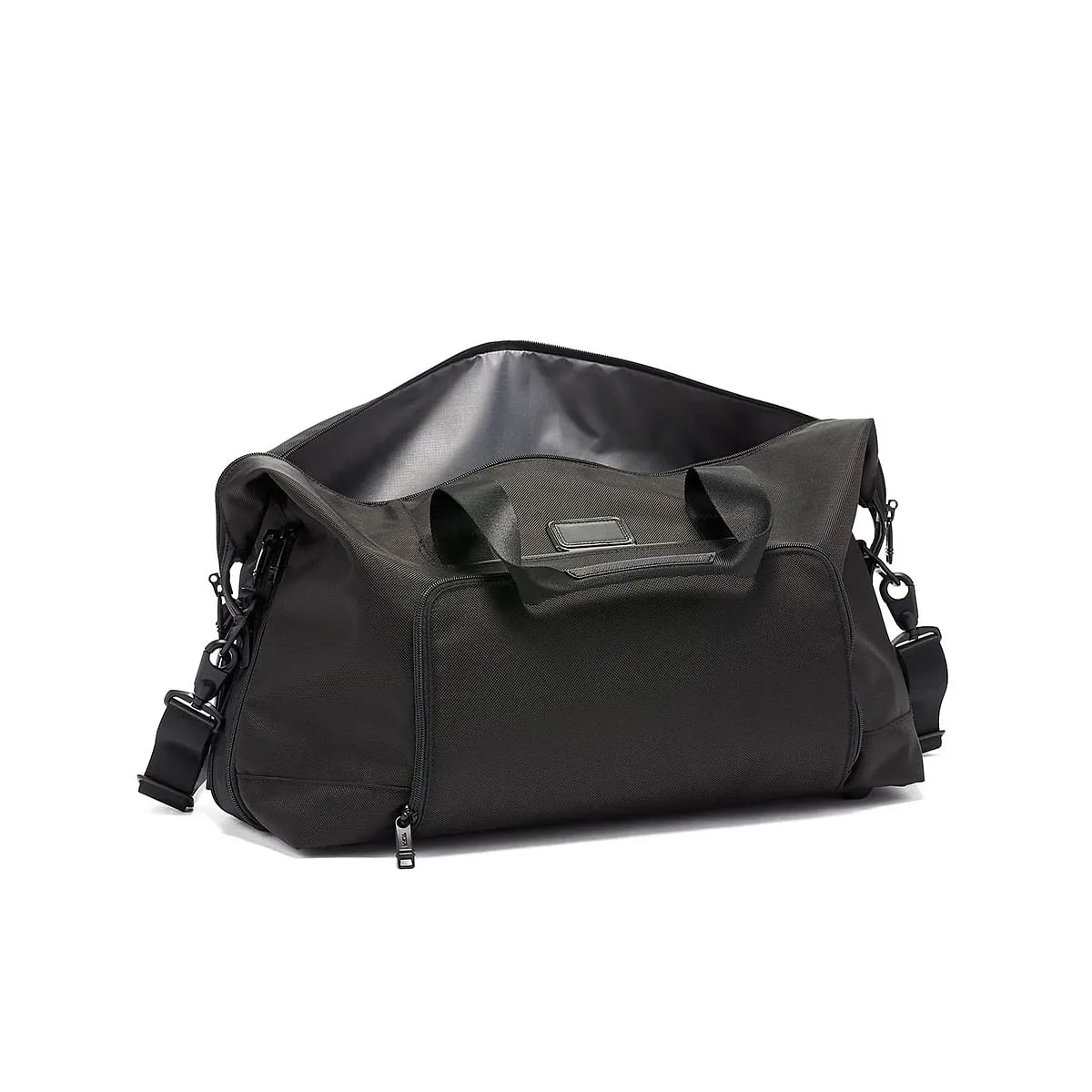Double Expansion Travel Satchel Duffel Black
