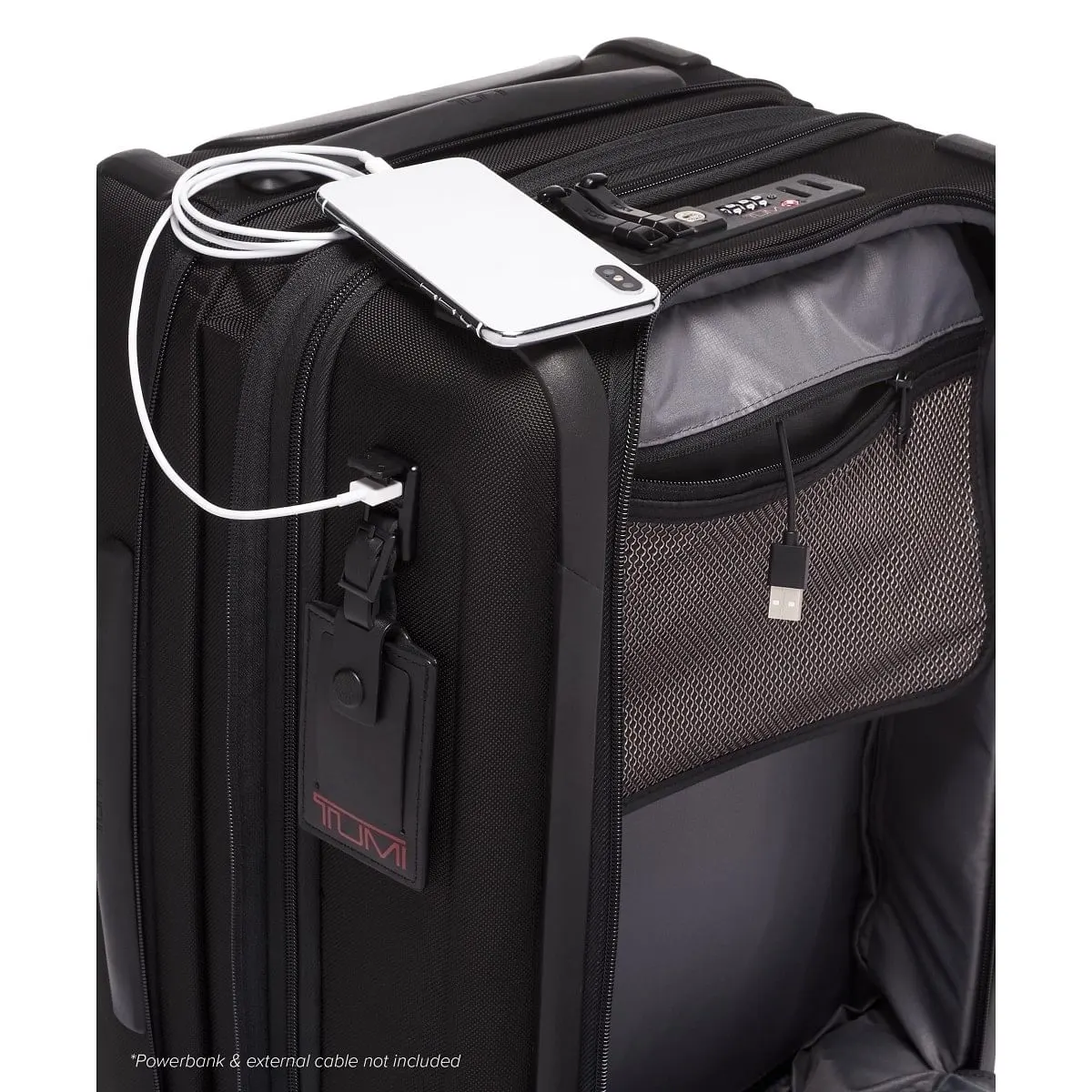 International Dual Access 4 Wheeled Carry-On Black Color