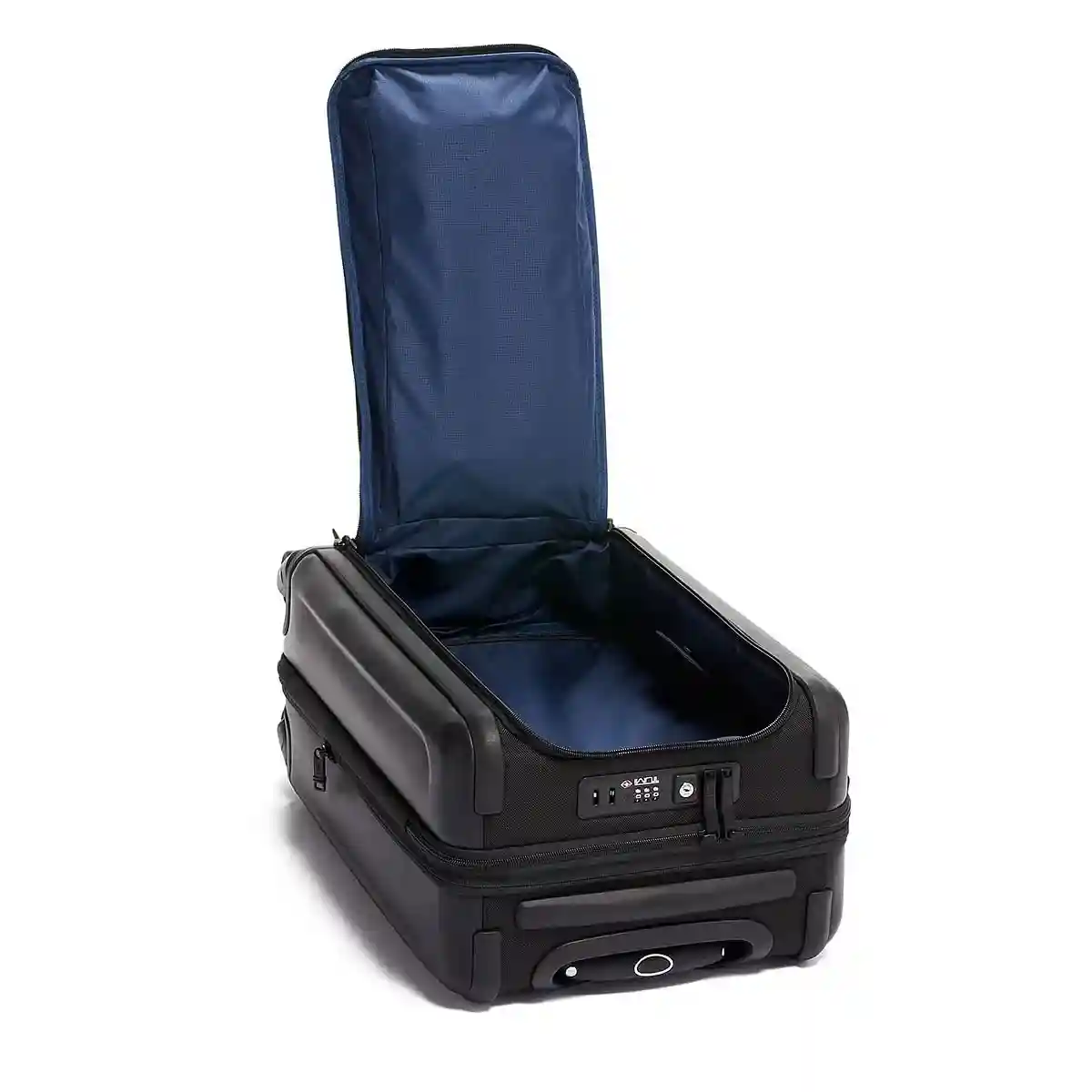 International Dual Access 4 Wheeled Carry-On Blk Chrome