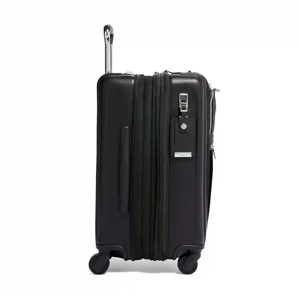 International Dual Access 4 Wheeled Carry-On Blk Chrome