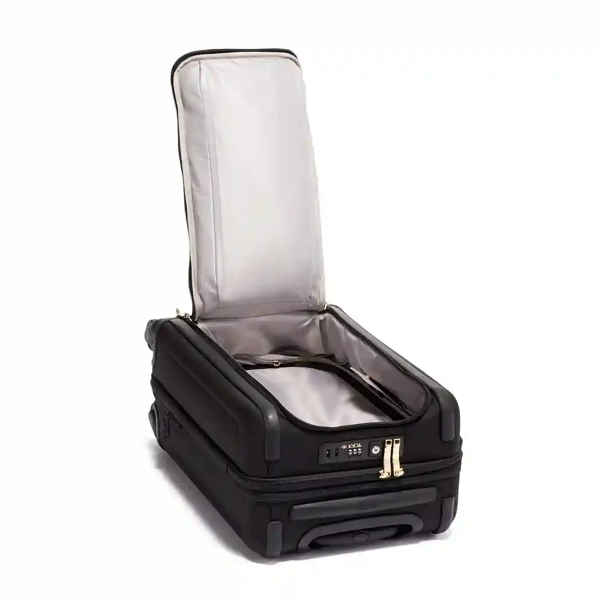 International Dual Access 4 Wheeled Carry-On Black/Gold
