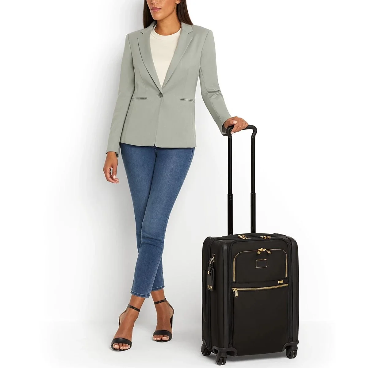 Continental Dual Access 4 Wheeled Carry-On Anthracite