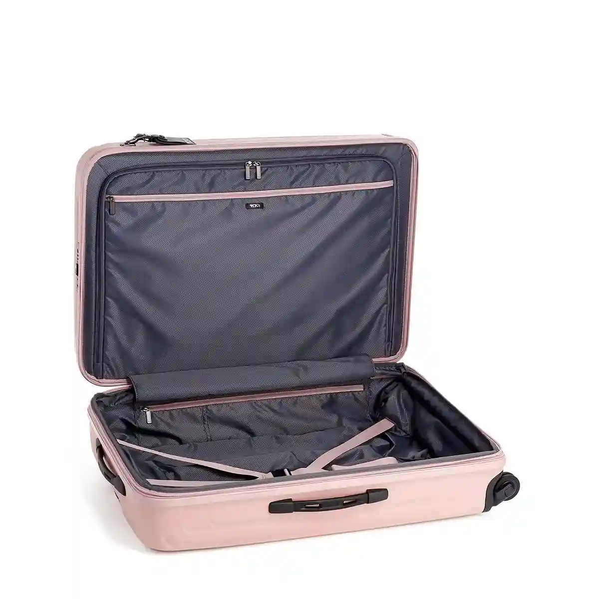 Extended Trip Expandable 4 Wheeled Packing Case Checked Luggage Pastel Pink
