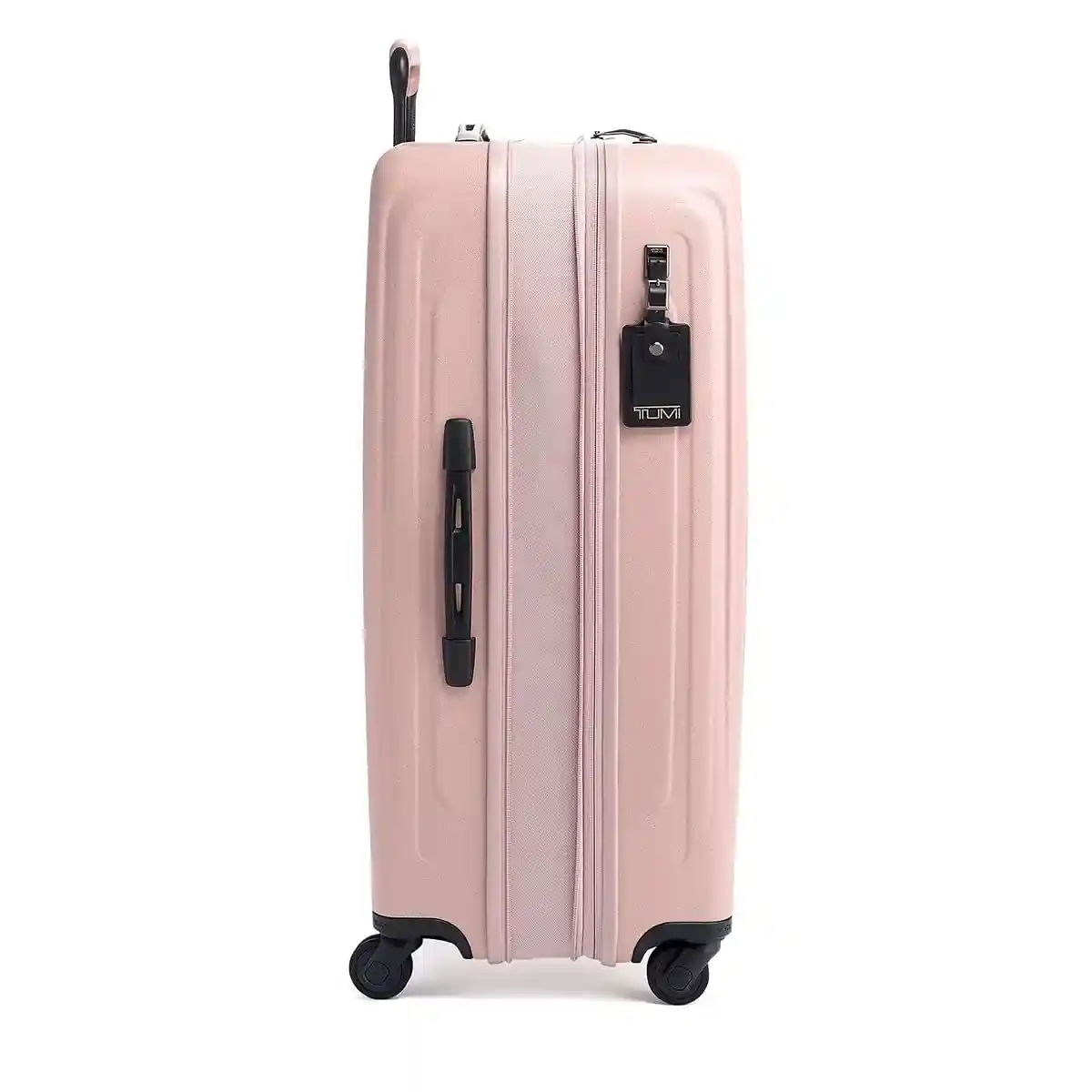 Extended Trip Expandable 4 Wheeled Packing Case Checked Luggage Pastel Pink
