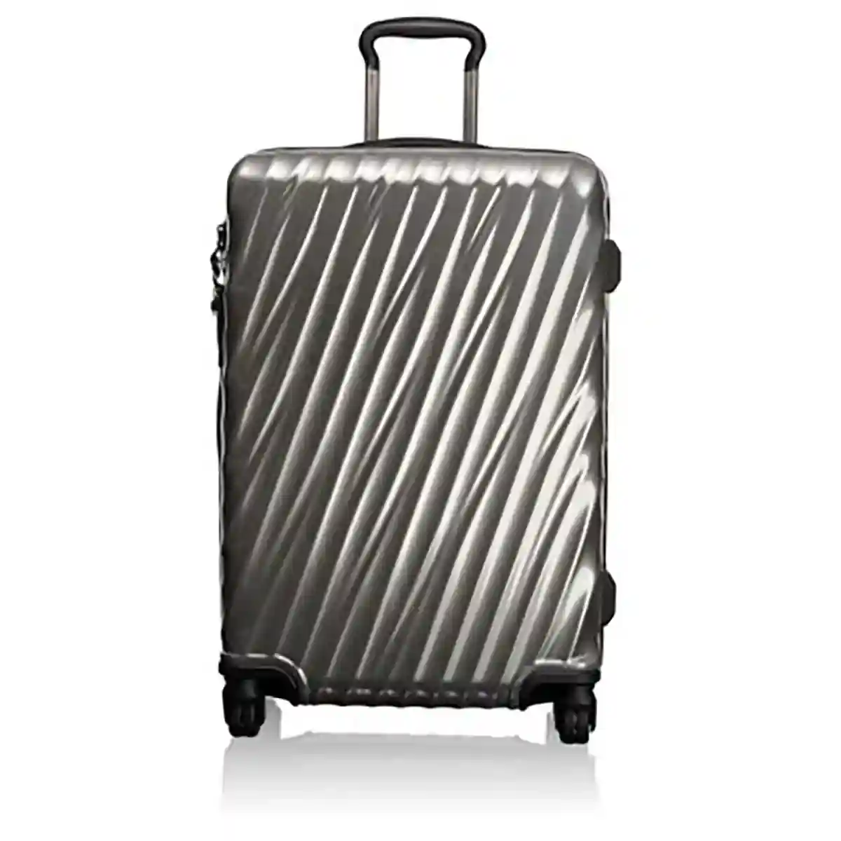 Short Trip Packing Case Checked Luggage Silver Color