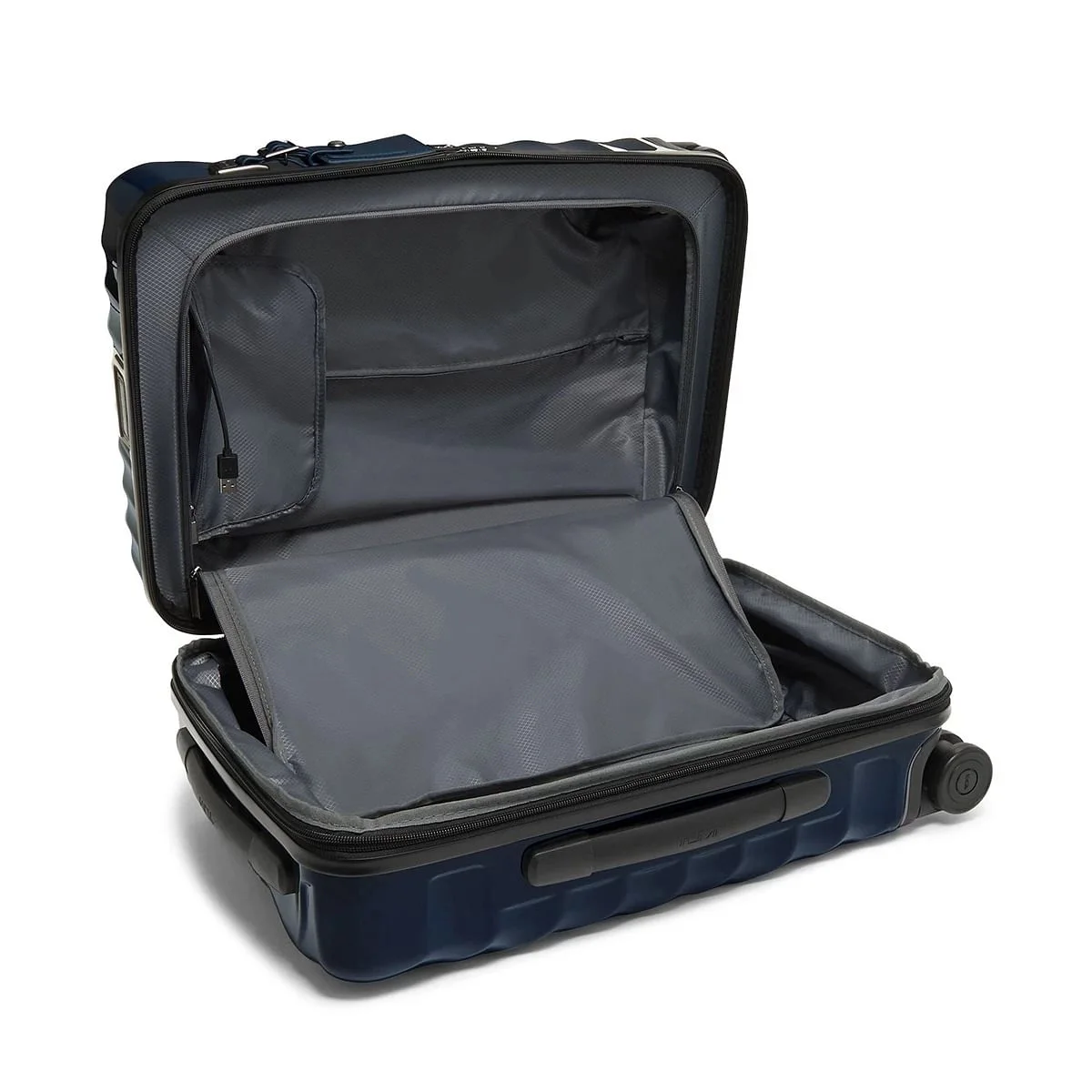 19 Degree International Expandable 4 Wheeled Carry-On Navy
