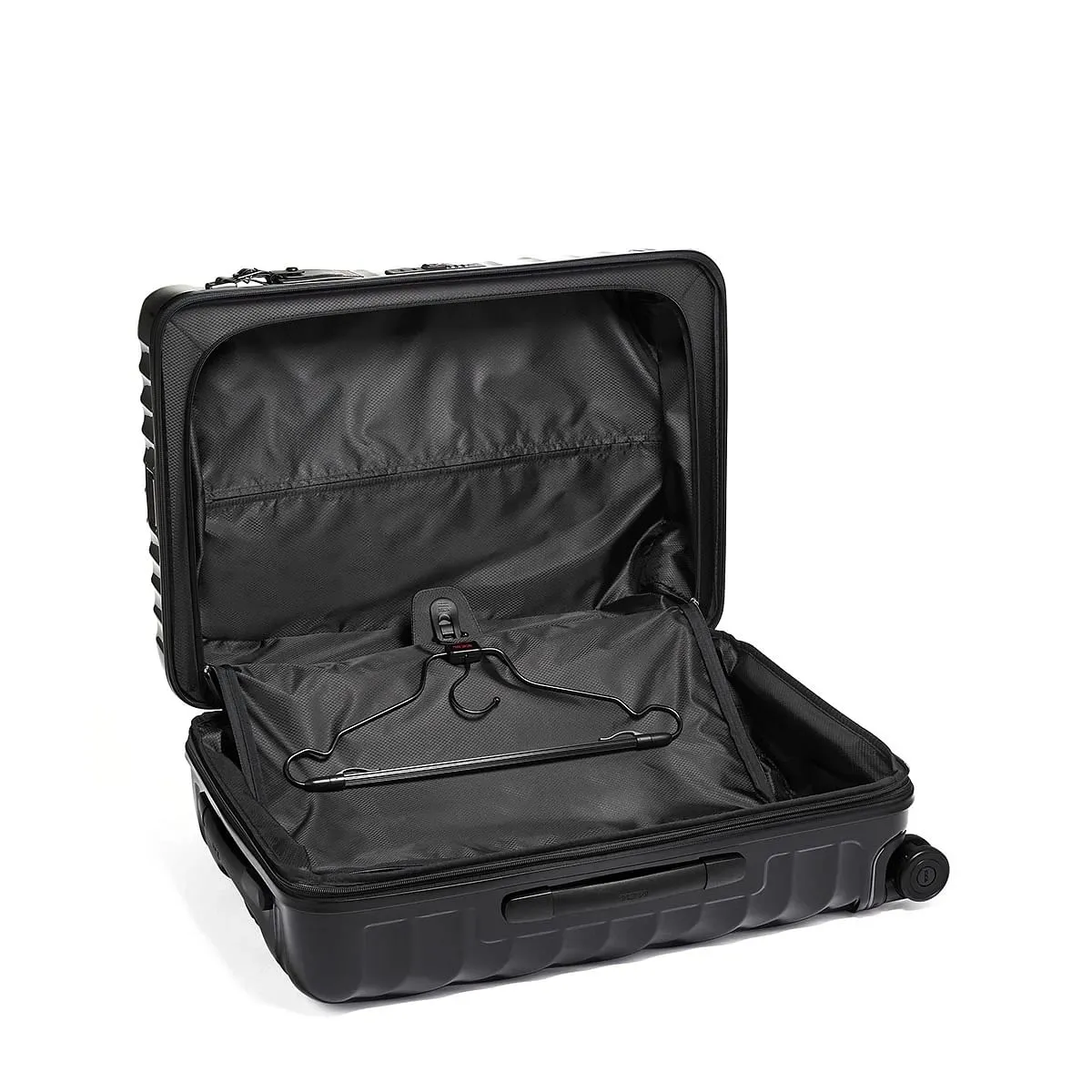 19 Degree Short Trip Expandable 4 Wheeled Packing Case Checked Luggage Black