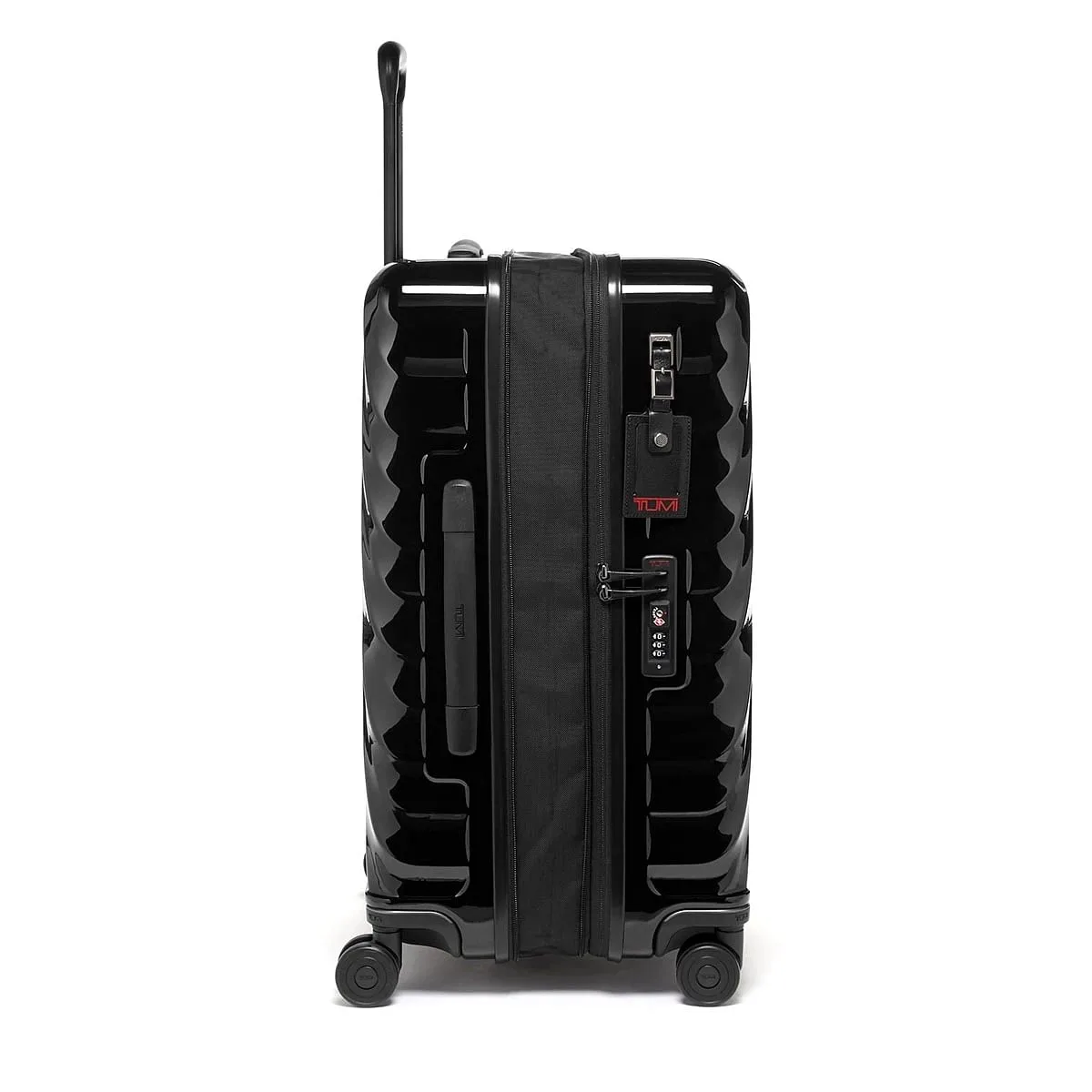 19 Degree Short Trip Expandable 4 Wheeled Packing Case Checked Luggage Black