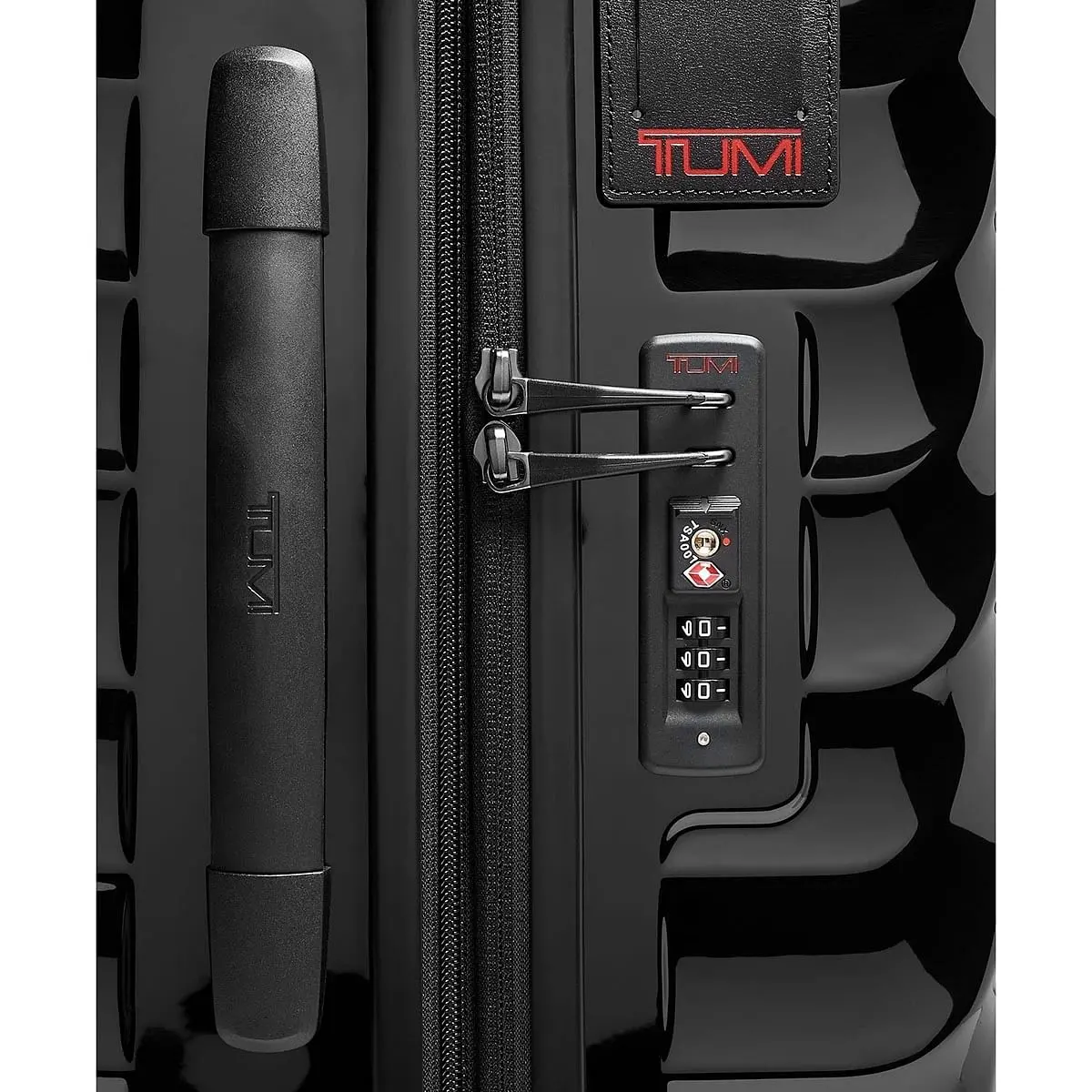 19 Degree Short Trip Expandable 4 Wheeled Packing Case Checked Luggage Black