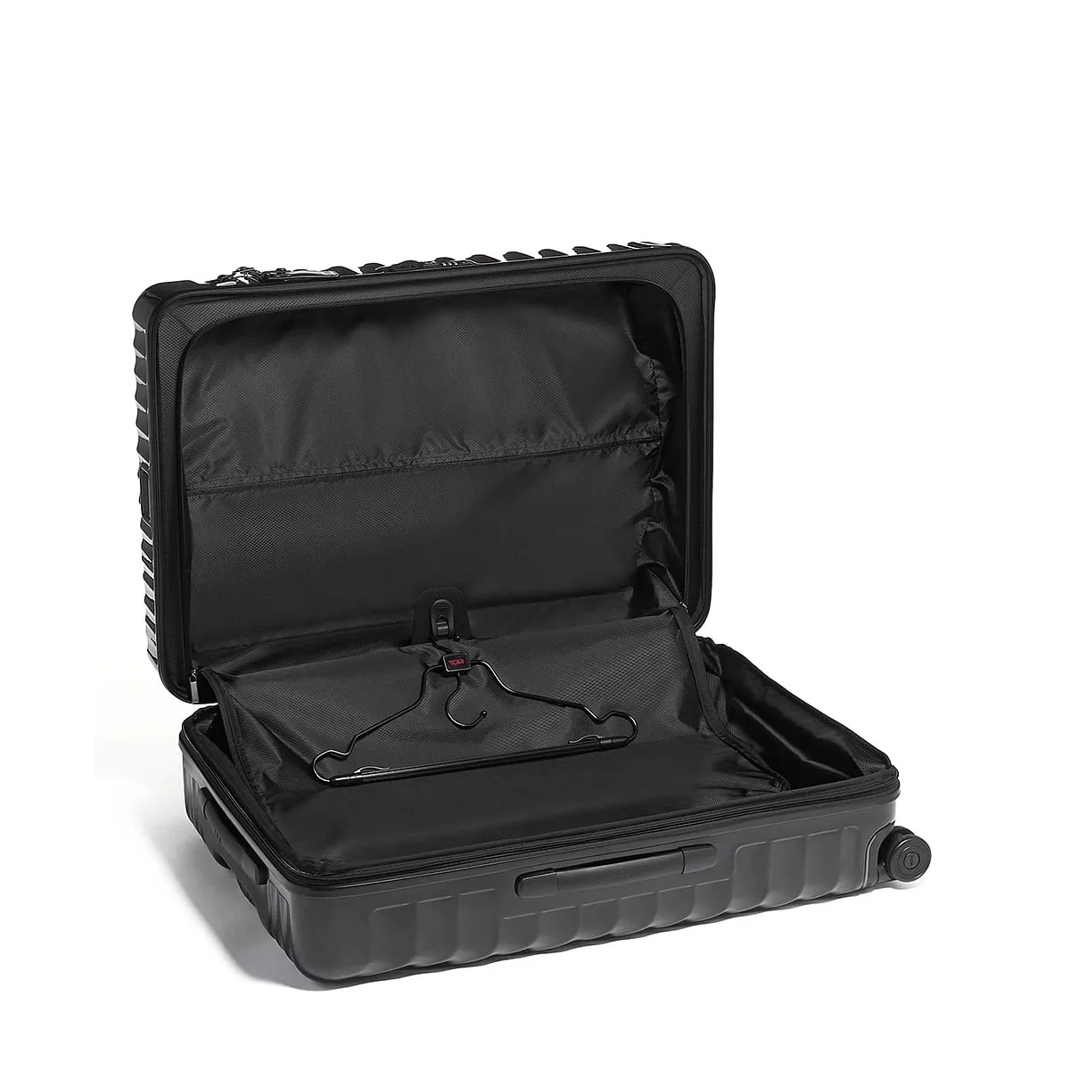 19 Degree Extended Trip Expandable 4 Wheeled Packing Case Checked Luggage Black
