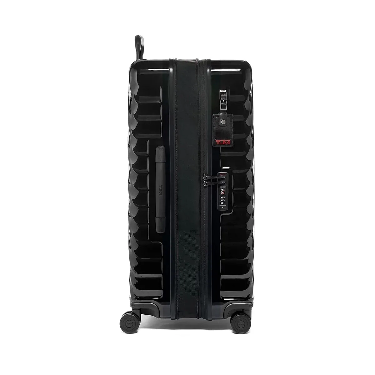 19 Degree Extended Trip Expandable 4 Wheeled Packing Case Checked Luggage Black