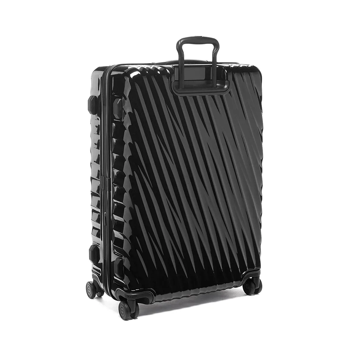 19 Degree Extended Trip Expandable 4 Wheeled Packing Case Checked Luggage Black