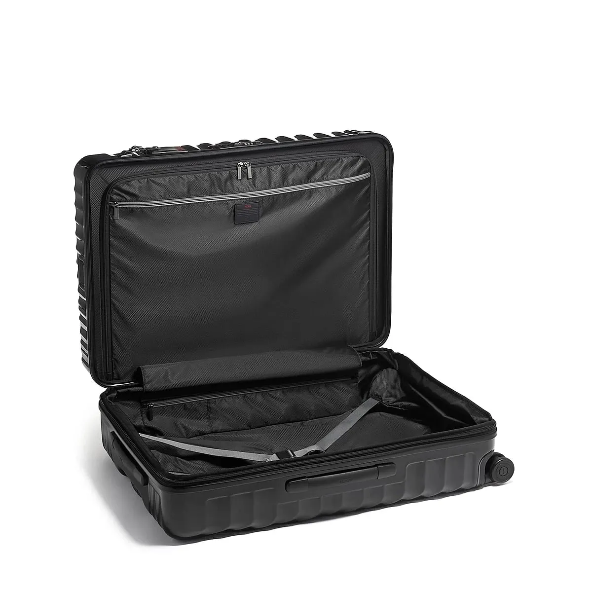 19 Degree Extended Trip Expandable 4 Wheeled Packing Case Checked Luggage Black